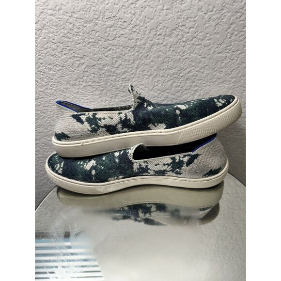 Rothys The Original Sneaker Shibori Tye Dye Limited Edition Sea Green Size 10 - Picture 4 of 8